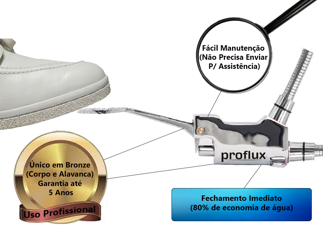Acionador de Pedal Mecânico de Torneira Proflux em Metal Pedalmec Proflux 51.101