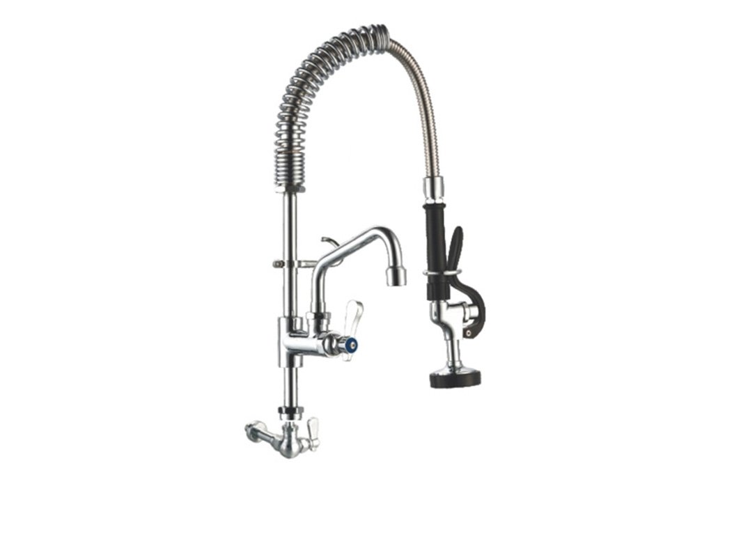 Mini Torneira Pré Lavagem de Parede Proflux com Bica Adicional Móvel Restaurante Cozinha Industrial 51.477