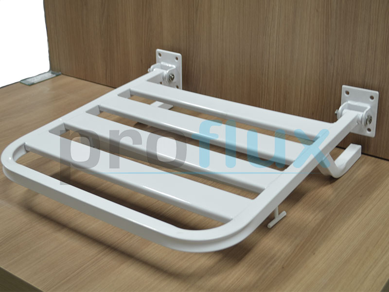 Banco para Banho Articulado Inox Branco 45x45cm 53.028