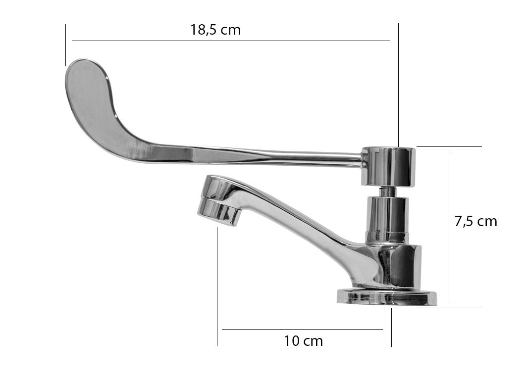 Torneira Alavanca Clinica / Deficiente Físico de Mesa Proflux 21.041