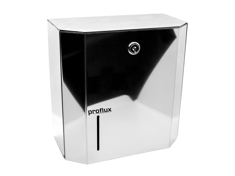 Toalheiro / Dispenser de Papel Toalha Aço Inox Interfolhas Com Chave 51.389