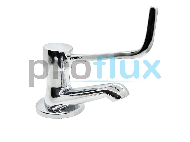 Torneira Banheiro Clinica Alavanca Metal Maciço de Mesa Sem Arejador Proflux 51.352