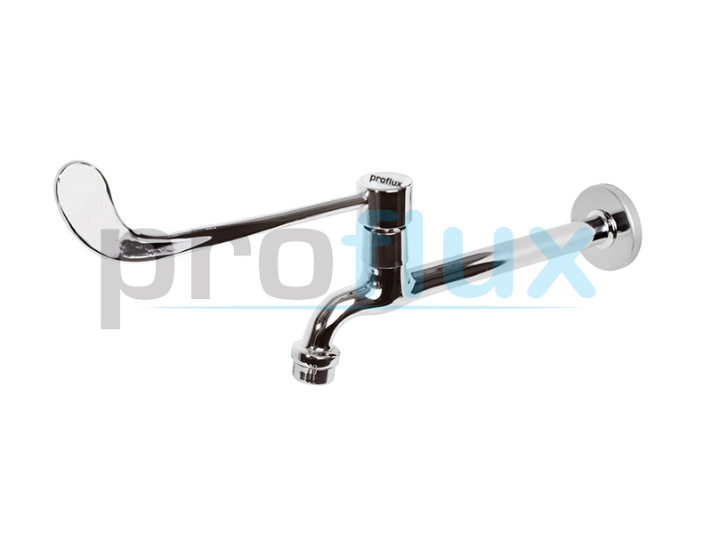 Torneira Clinica Alavanca com arejador fixo de Parede Proflux 22cm 21.061